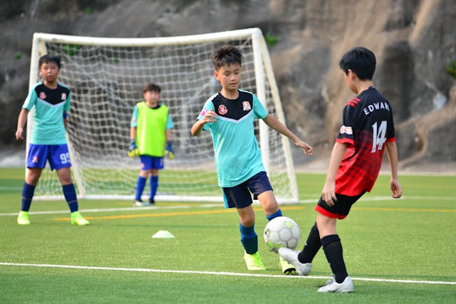 Boys Playing Soccer