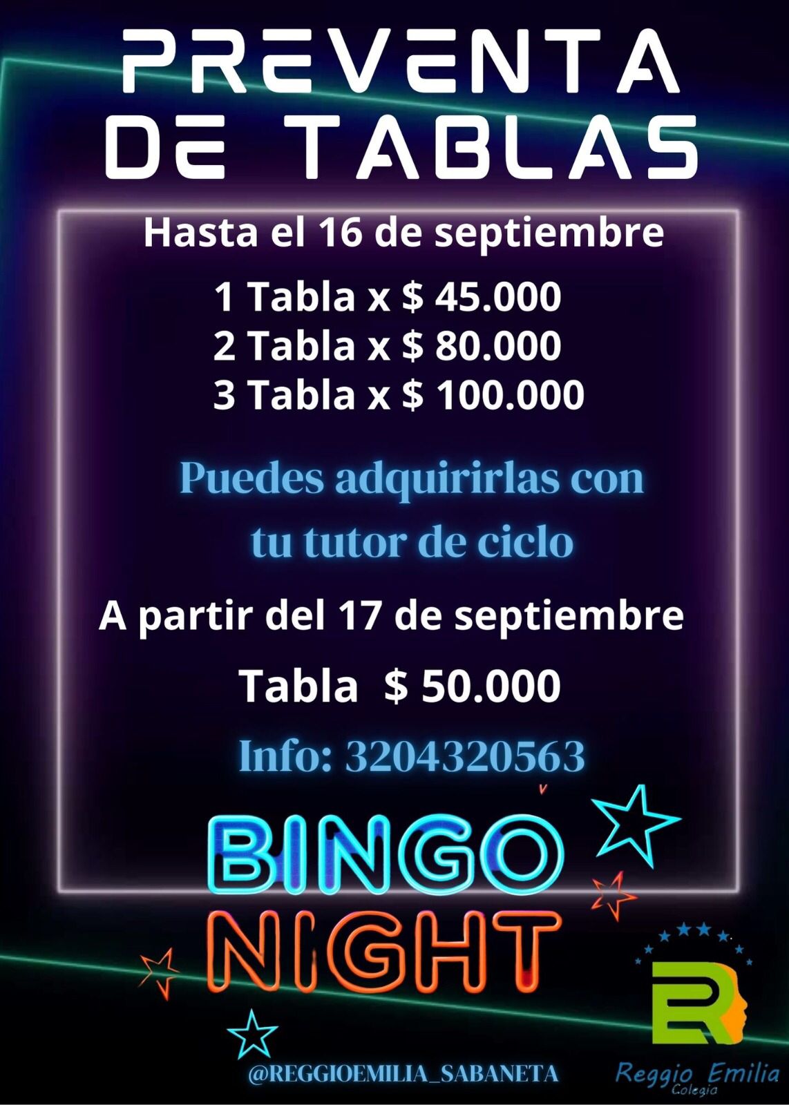 Flyer bingo night
